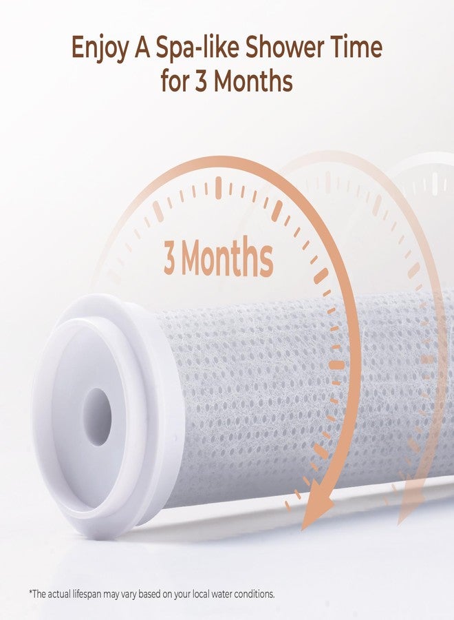 Waterdrop فلتر استبدال رأس الدش المحمول Waterdrop لـ SF02-SL و SF02-SR، مُلين للمياه العسرة، 3 عبوات - Image 4