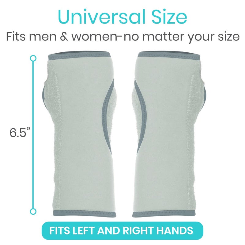 VIVE دعامة معصم فيف الليلية لليد اليسرى واليمنى لدعم النوم، قابلة للتنفس، خفيفة الوزن، وسادة ضغط لتثبيت الذراع لمتلازمة النفق الرسغي للرجال والنساء والأطفال، التهاب الأوتار، آلام الرياضة - Image 3