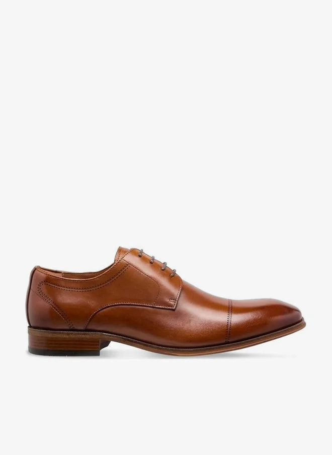 DUCHINI Men Lace-Up Leather Derby Shoes