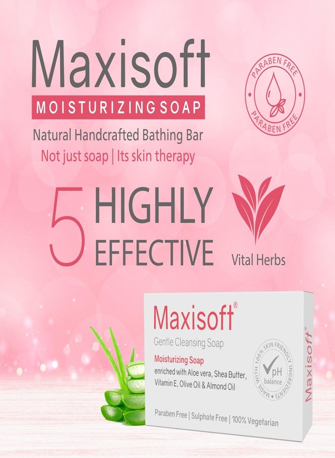 Maxisoft Moisturizing Soap | For Soft Hydrate & Nourished Skin | Paraben Free & Sulphate Free | For Men & Women | For all Skin Types | Pack of 4 (100 gm X 4) - Image 4