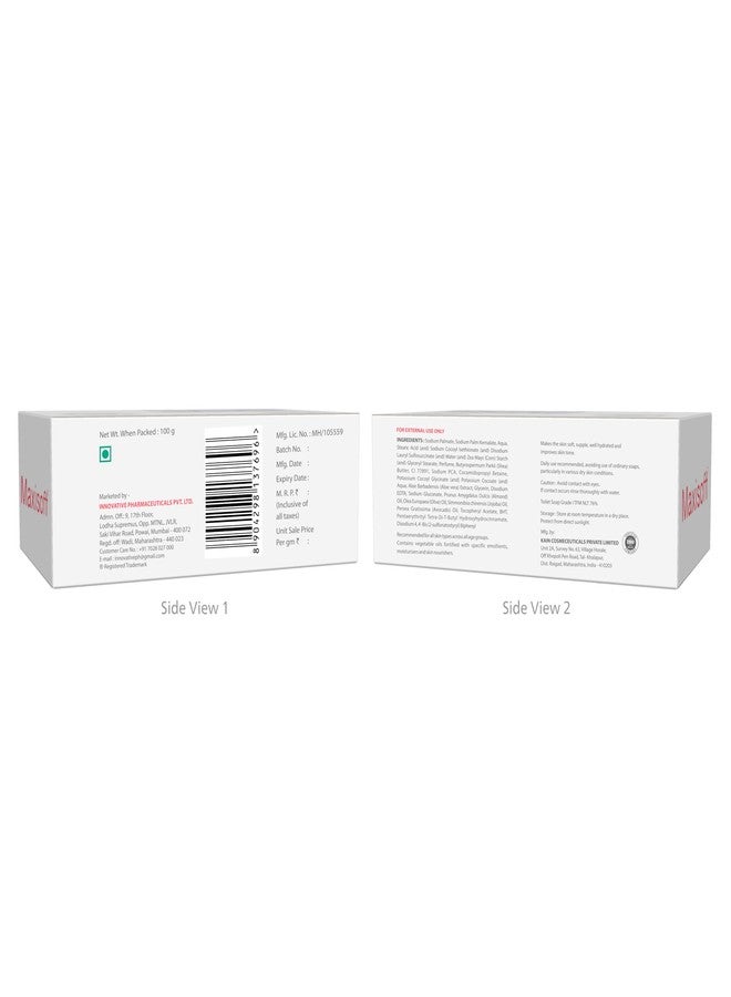 Maxisoft Moisturizing Soap | For Soft Hydrate & Nourished Skin | Paraben Free & Sulphate Free | For Men & Women | For all Skin Types | Pack of 4 (100 gm X 4) - Image 2