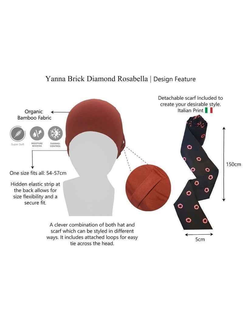 Rung Yanna Brick Diamond Rosabella Scarf for Women - Image 2