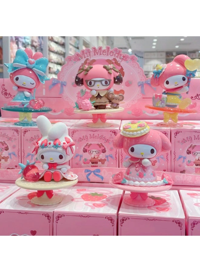 My Melody Afternoon Tea Series Blind Box Unveil 5 Exquisitely Crafted Incredibly Charming Figurines for Endless Delight - Image 2