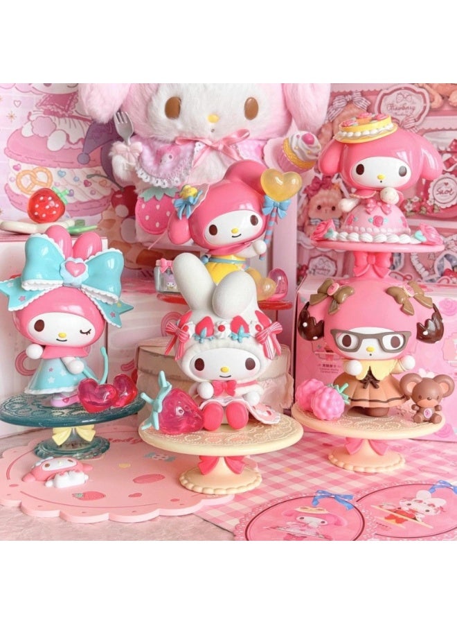 My Melody Afternoon Tea Series Blind Box Unveil 5 Exquisitely Crafted Incredibly Charming Figurines for Endless Delight - Image 1