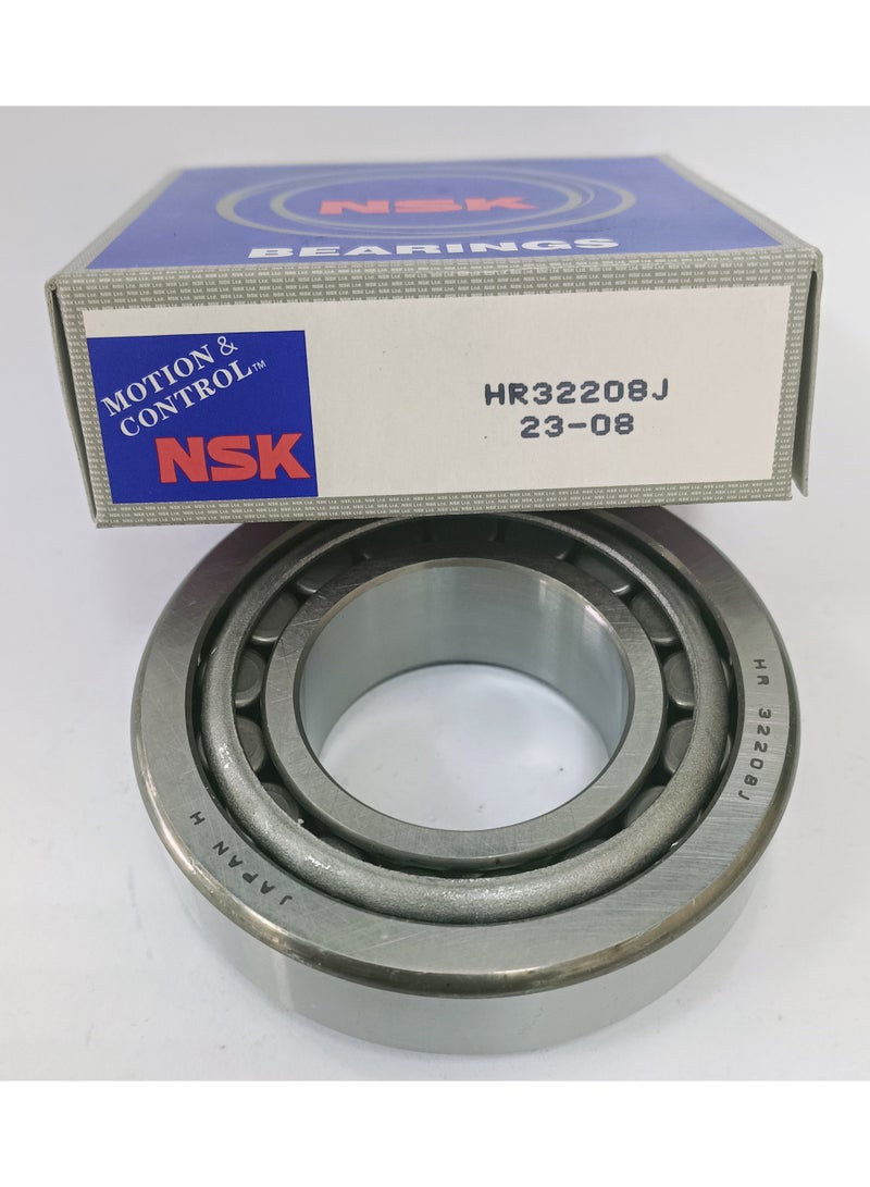NSK رمان بلي أصلي  مخروطي NSK HR 32208 J - سلسلة سعة عالية 32200 - مقاس 40x80x24.75 ملم - أصلي صنع في اليابان - Image 1