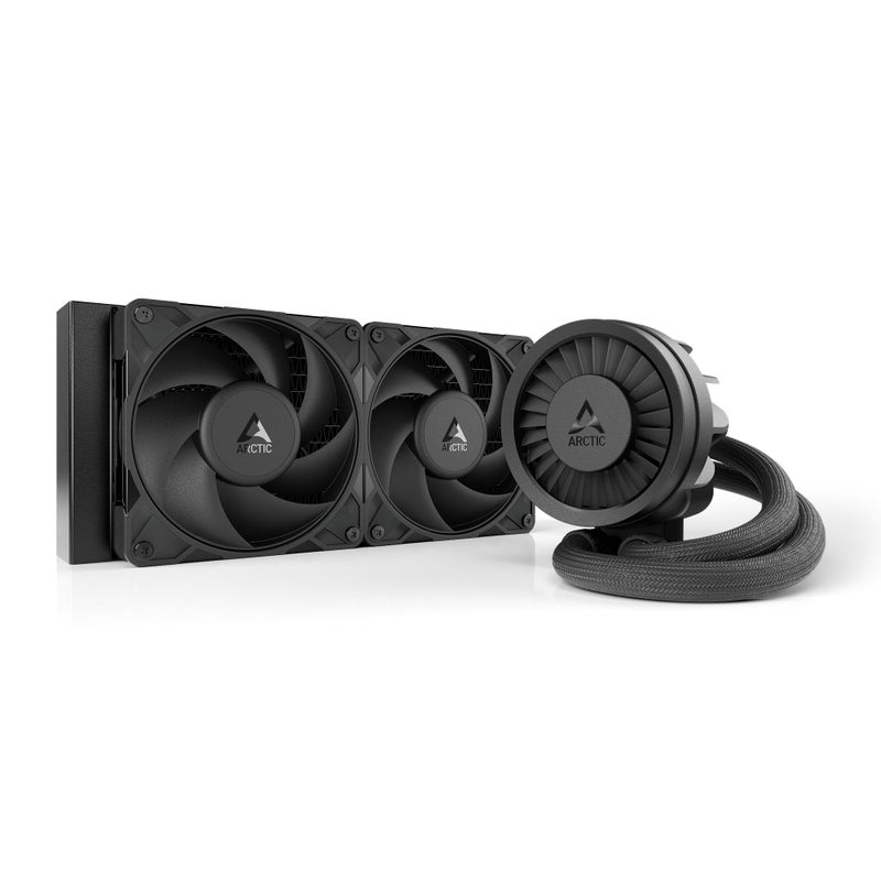 ARCTIC Liquid Freezer III Pro 240-240 mm AIO CPU Cooler, Water Cooling, 38 mm Radiator, PWM Pump, VRM Fan, AMD AM5/AM4, Intel LGA1851/1700 Contact Frame - Black - Image 1