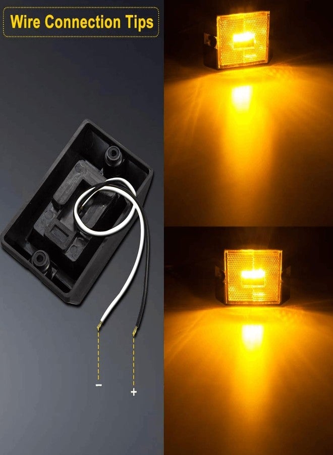 LIMICAR LED Trailer Light Kit, Stop Turn Tail Side Marker with 25FT Protective Wire Harness, 12V Utility Trailer Lights for Boat Camper RV Trucks Marine Under 80" - Image 5
