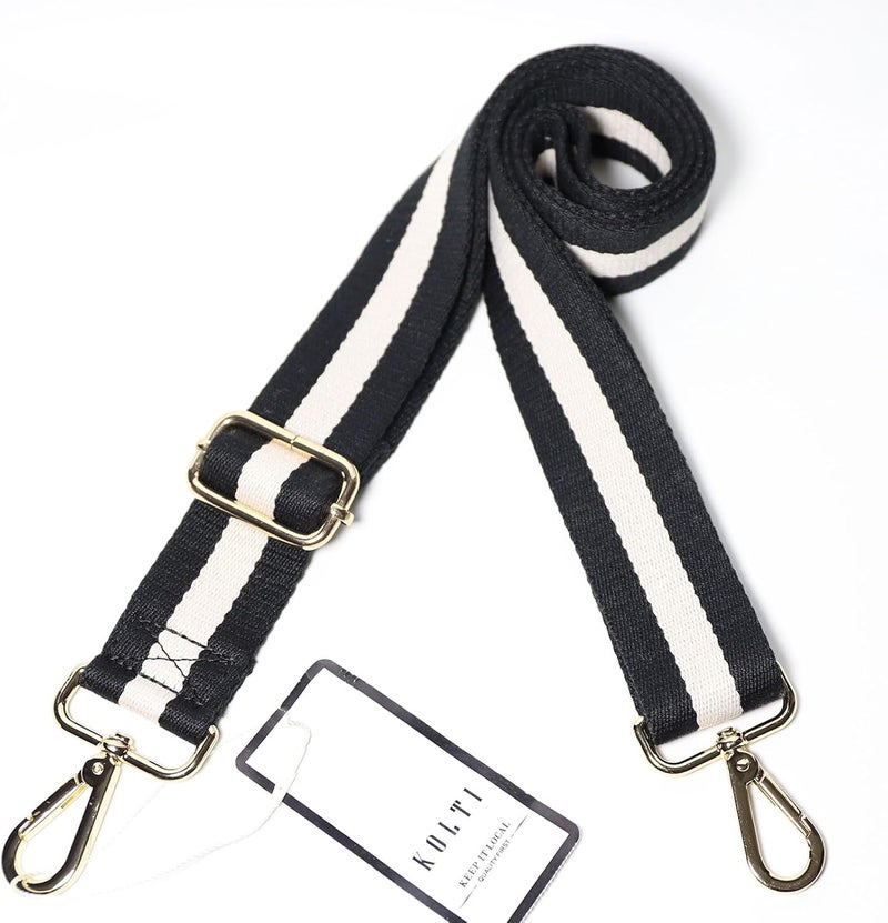 Kolti Purse Strap Replacement Crossbody Handbag Stripe Wide Adjustable - Image 3