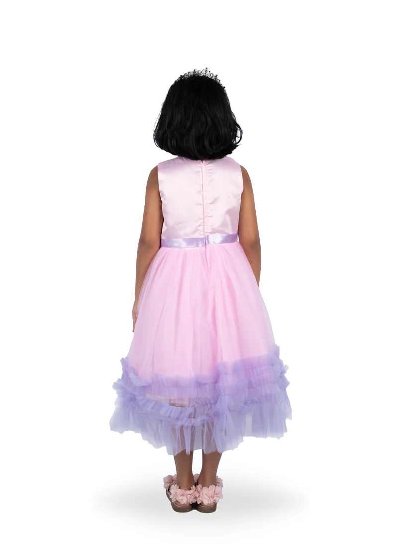 D'Daniela Ruffled Tulle Dress