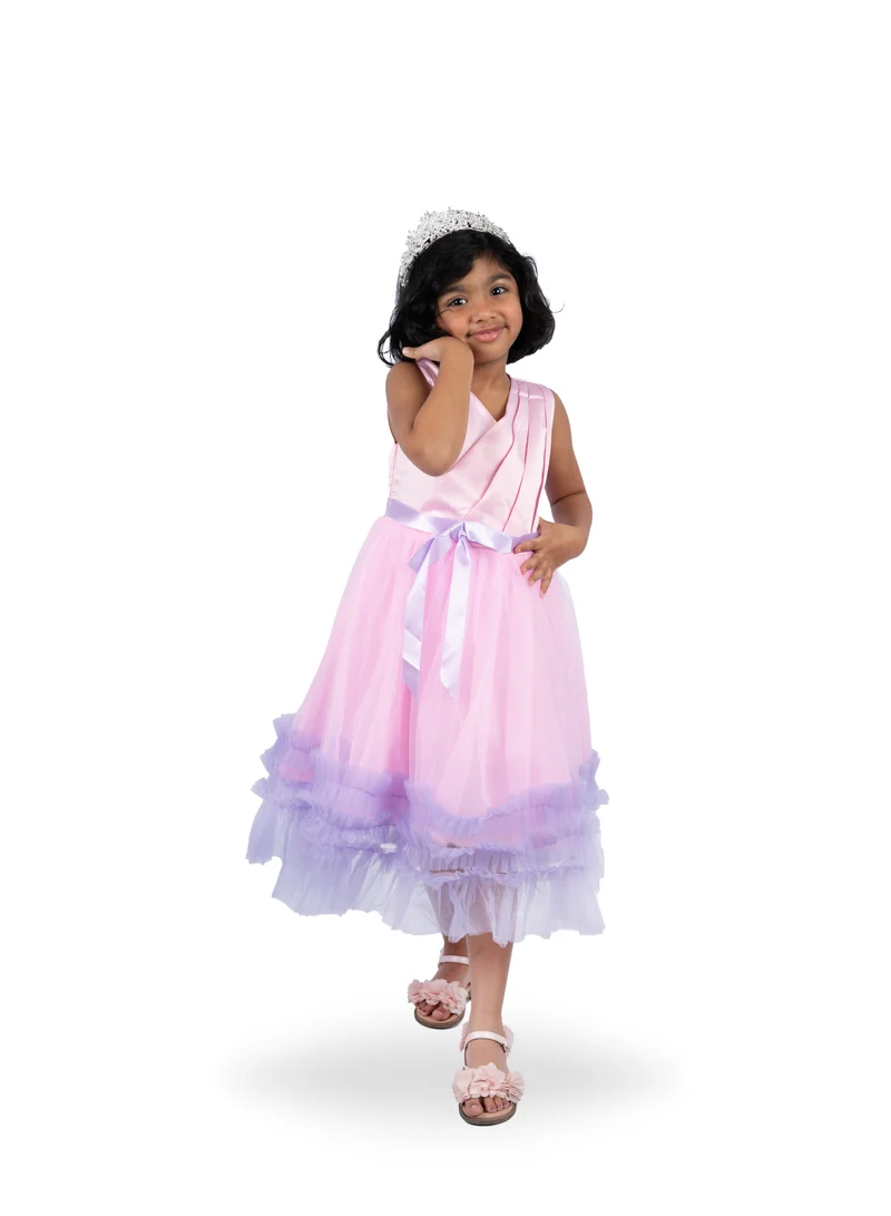 D'Daniela Ruffled Tulle Dress