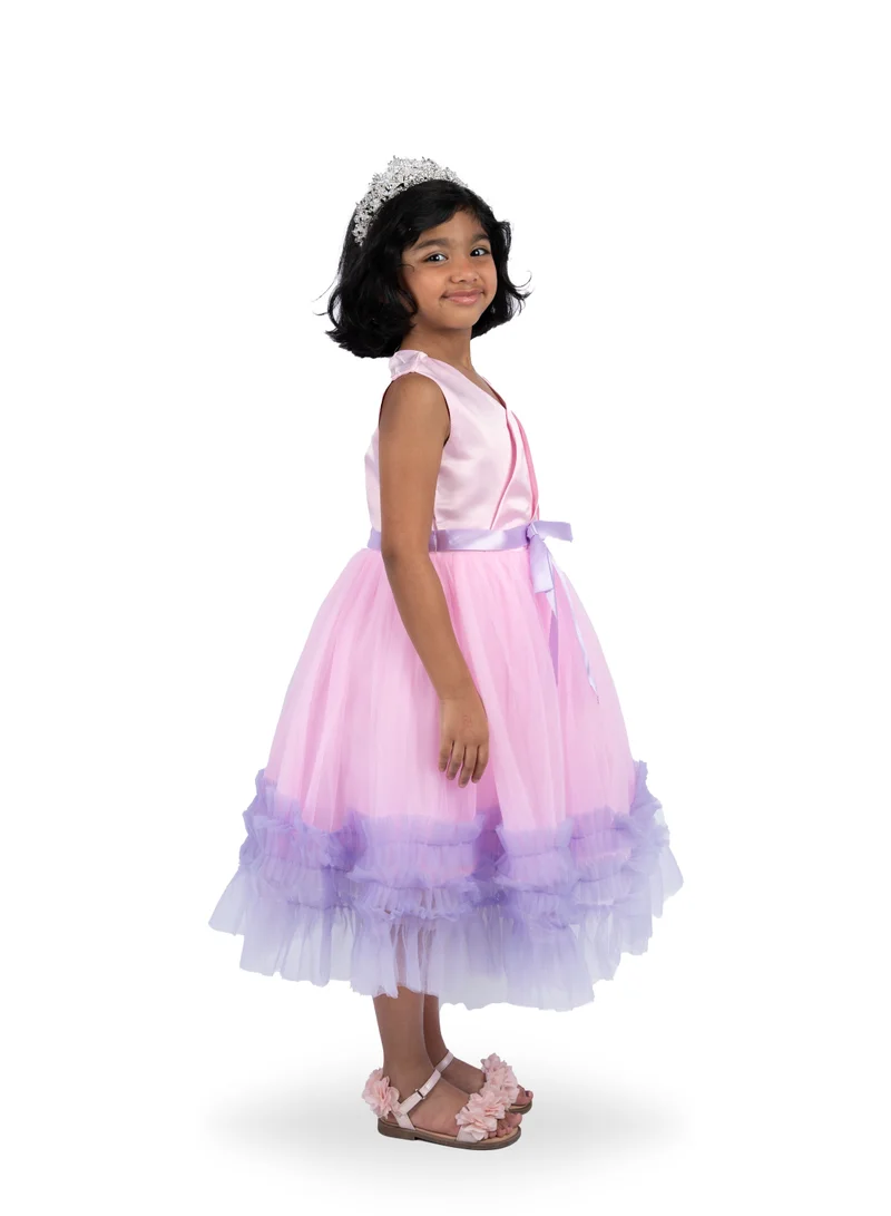 D'Daniela Ruffled Tulle Dress