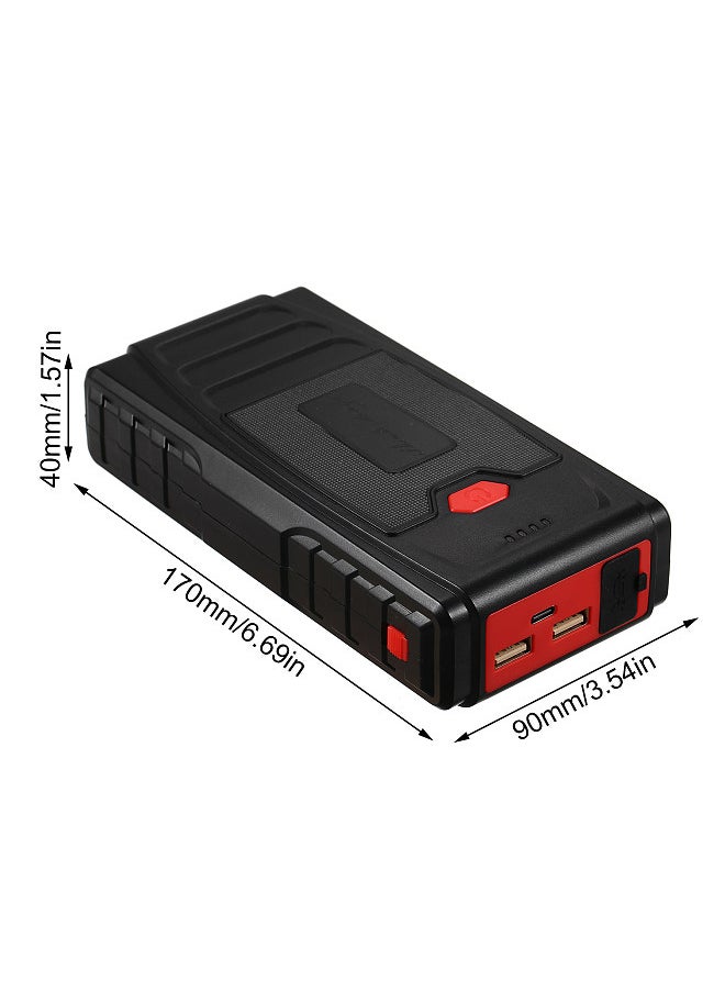 Generic - 12V 1500A 6000mAh Multi-Function Portable Car Battery Jump Starter Power Bank Charger and Jumper Cables for Up to 8.0L Gas & 6.0L Diesel Engine - Image 1