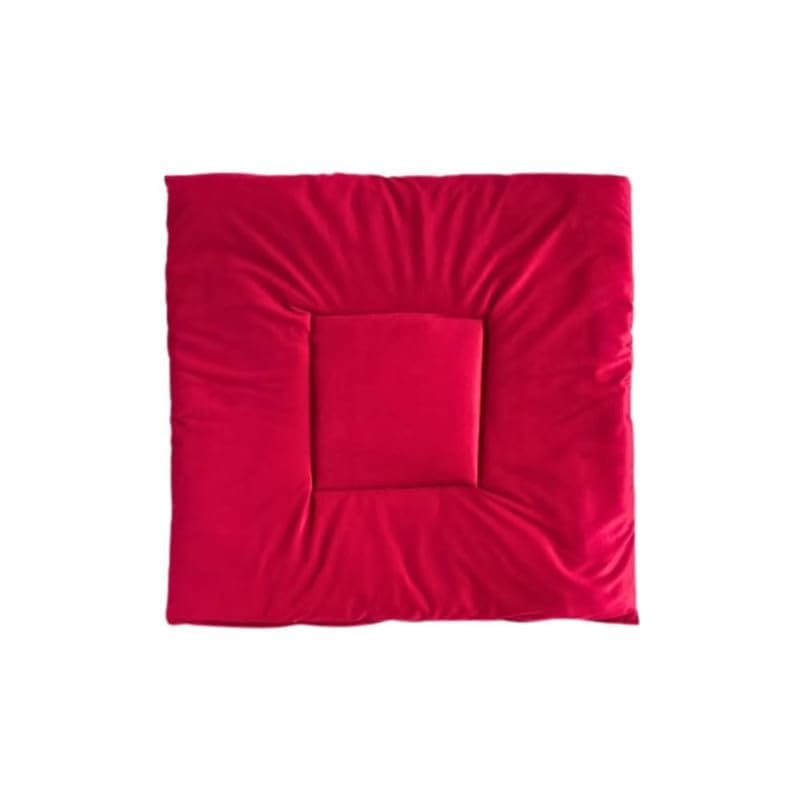 BLESS BERRIES Washable Pooja Aasan for HomeGhar Mandir Meditation Yoga Mat Floor Sitting Rugs for Katha Hawan Prayer Super Soft Microfiber Filling