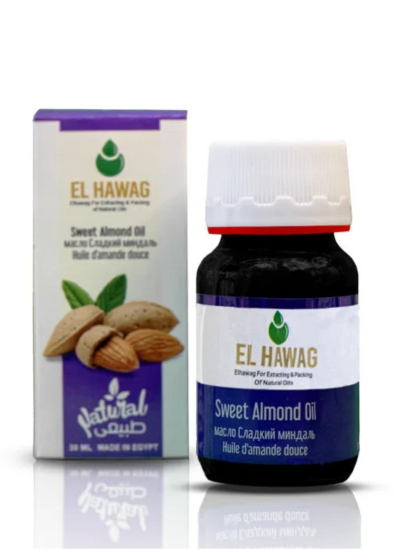 Elhawag 100% natural sweet almond oil, 30 ml - Image 3