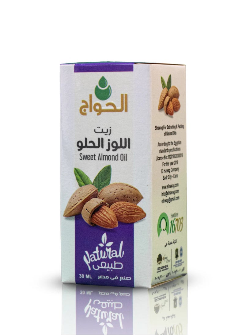 Elhawag 100% natural sweet almond oil, 30 ml - Image 2