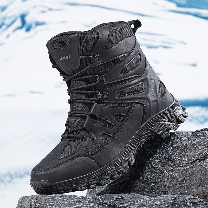 Large Size Autumn New Sports Shoes High-Top Hiking Outdoor Non-Slip Mountaineering Shoes Field Training Men'S Boots - Image 3