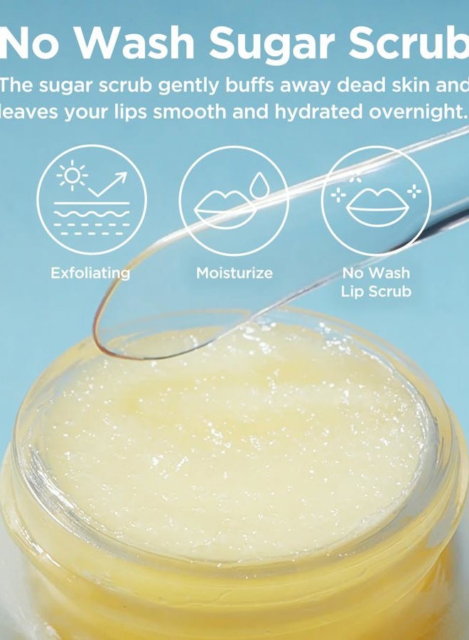 Tocobo Lemon Sugar Lip Mask – Korean Vegan Lip Scrub & Overnight Exfoliating Treatment for Dry, Chapped Lips – Hydrating, Plumping, Smoothing – Glazed Balm Texture, Non-Sticky, 0.68oz - Image 3