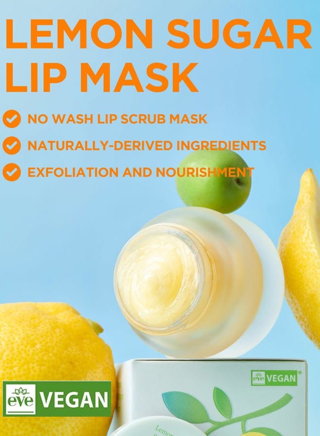 Tocobo Lemon Sugar Lip Mask – Korean Vegan Lip Scrub & Overnight Exfoliating Treatment for Dry, Chapped Lips – Hydrating, Plumping, Smoothing – Glazed Balm Texture, Non-Sticky, 0.68oz - Image 2