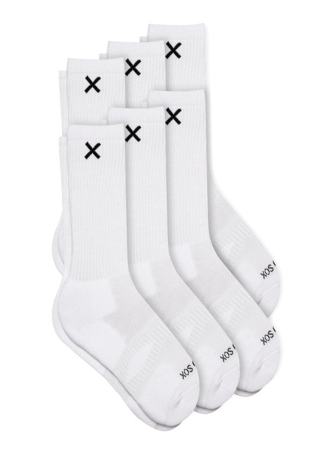 Odd Sox جوارب أود سوكس باسيكس - جوارب رجالية طويلة - عبوة من 6 أزواج بيضاء | راحة فائقة للاستخدام اليومي، مزيج فاخر من القطن - Image 2