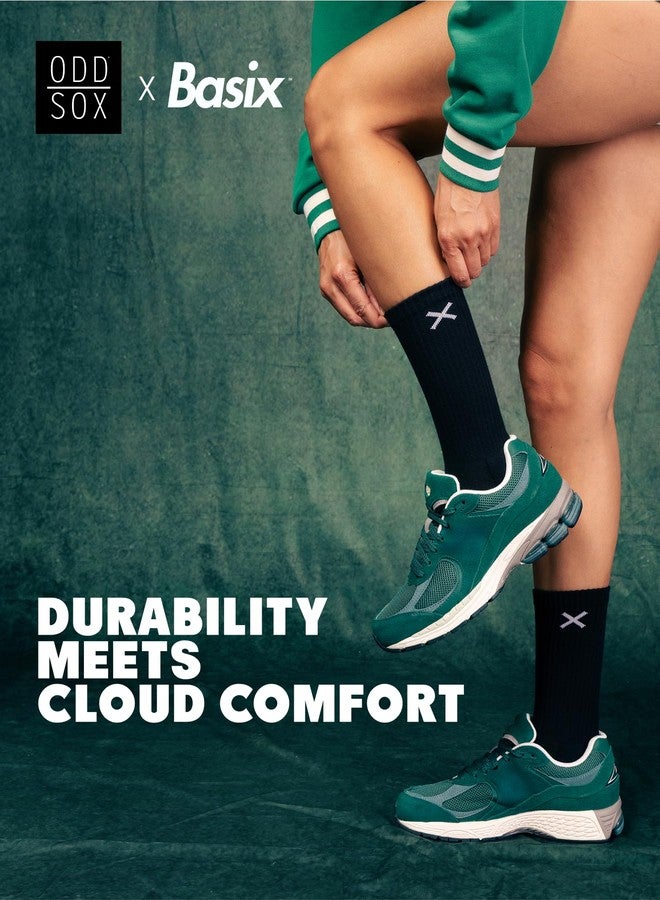 Odd Sox جوارب أود سوكس باسيكس - جوارب رجالية طويلة - عبوة من 6 أزواج بيضاء | راحة فائقة للاستخدام اليومي، مزيج فاخر من القطن - Image 5