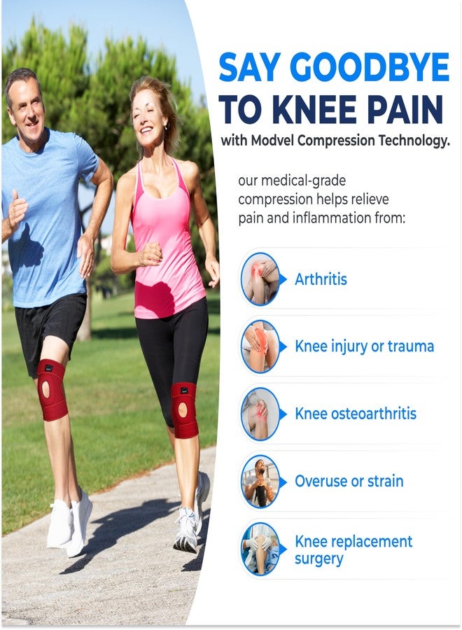Modvel ELITE Knee Brace for Men & Women - Patella Gel Pads & Side Stabilizers for ACL, Meniscus Tear, Arthritis & Injury Recovery - Maximum Support for Running, Sports & Joint Pain Relief - Image 2