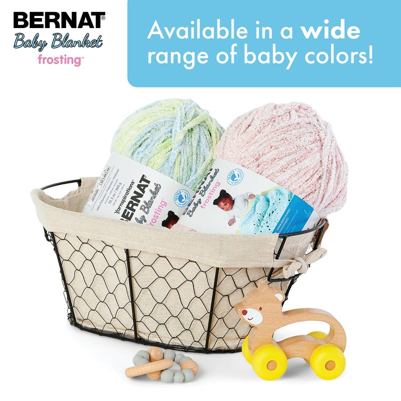 Bernat Baby Blanket Frosting Sunday Times Yarn - 1 Pack of 10.5oz/300g - Polyester - #6 Super Bulky - 220 Yards - Knitting & Crochet - Image 5