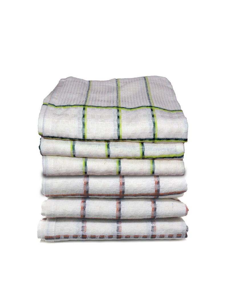 Athom Living Cotton Soft Hand Towel Set Super Absorbent Quick Dry 40x60 cm Pack of 6