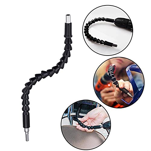 KHADIJA 300mm Flexible Shaft Bit Magnetic Screwdriver Extension Drill Bit Holder Connect Link for Electronic Drill 1/4 (Multicolour) - Image 4