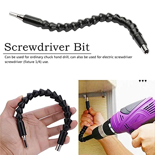 KHADIJA 300mm Flexible Shaft Bit Magnetic Screwdriver Extension Drill Bit Holder Connect Link for Electronic Drill 1/4 (Multicolour) - Image 3