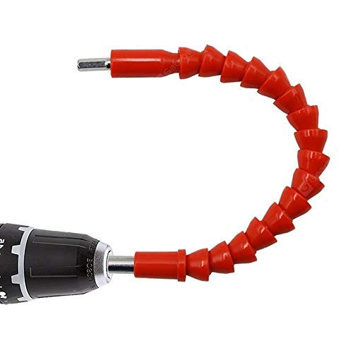 KHADIJA 300mm Flexible Shaft Bit Magnetic Screwdriver Extension Drill Bit Holder Connect Link for Electronic Drill 1/4 (Multicolour) - Image 1