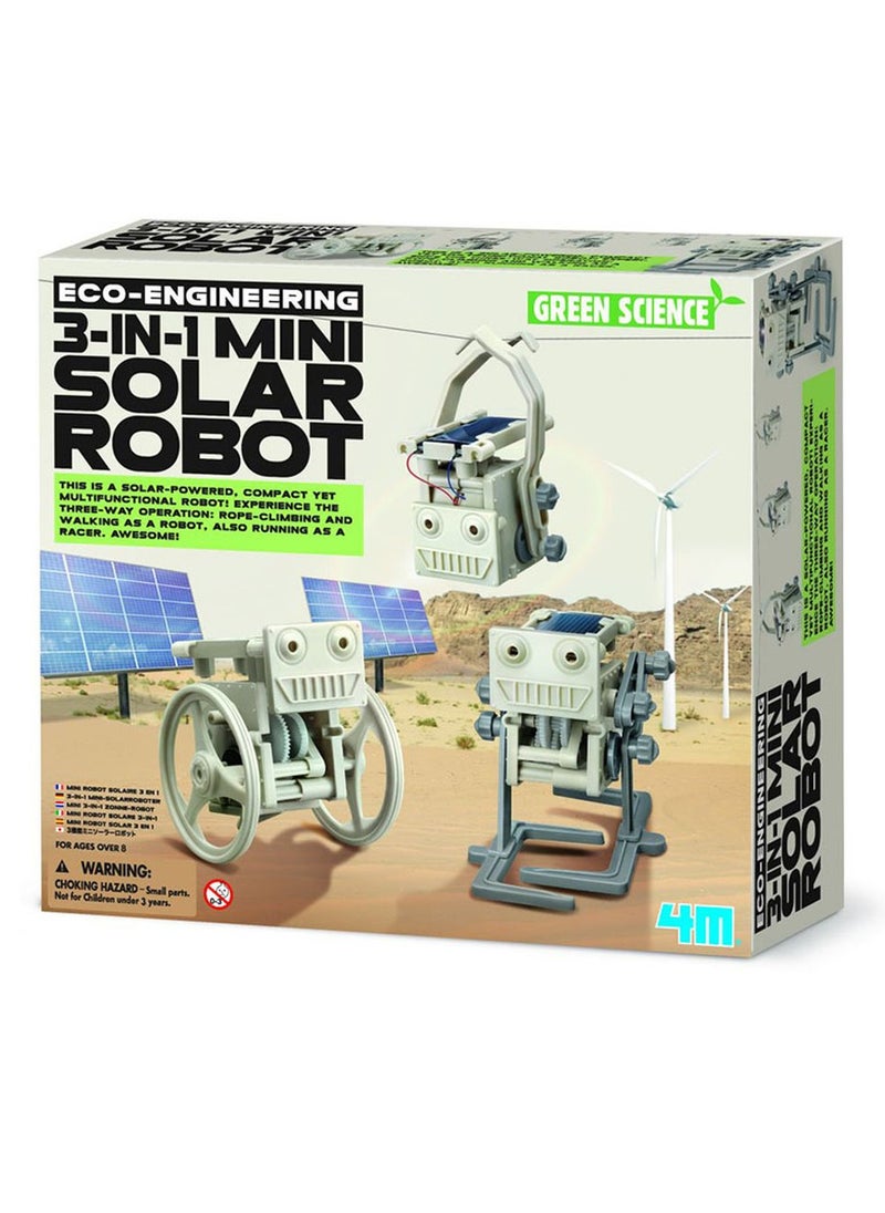 4m - 4M - Green Science 3.in.1 Mini Solar Robot - 03377 - Image 1