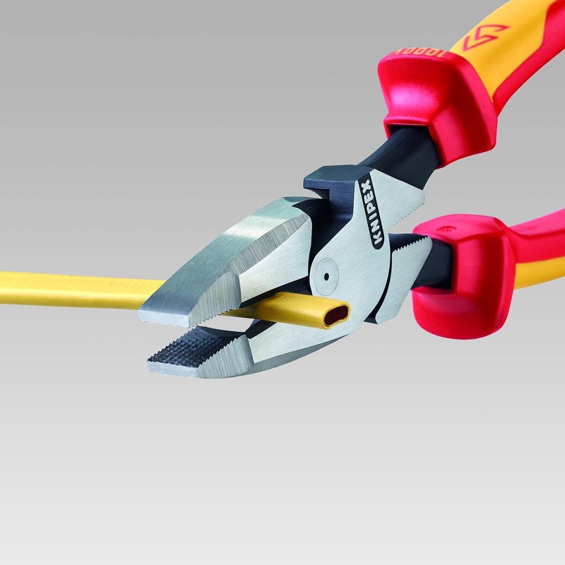 Knipex 09 08 240 SBA 9.5-Inch Insulated Ultra-High Leverage Lineman's Pliers - Image 3
