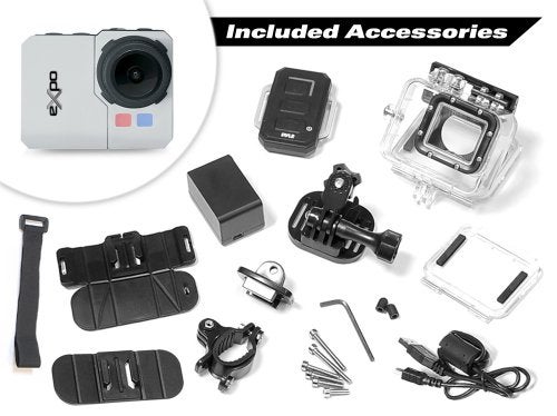 Pyle Expo Sports Action Camera - HD 1080P Mini Hi-Res Camcorder w/ Wifi, 20MP Cam, 2" Screen USB SD Card HDMI, Battery - Waterproof Case, USB Cable, Wireless Remote Control, Mount - PSCHD90SL (Silver) - Image 4