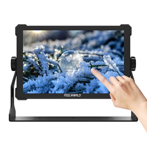 FEELWORLD T10 10.1-Inch Camera Field Monitor with Touchscreen, Supports 4K HDMI 60Hz, 3D LUT, 1920x1080 Resolution, HDR, Waveform, NP-F970 External Installation, Aluminum Alloy Shell. - Image 1