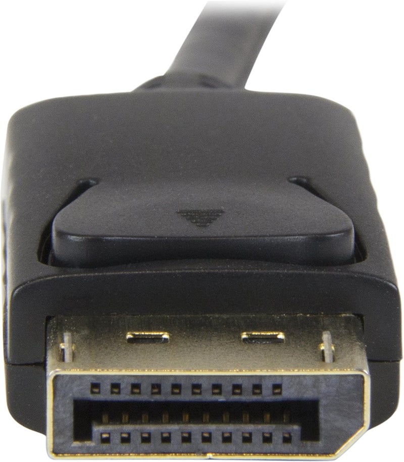 StarTech .com 6ft (2m) DisplayPort to HDMI Cable - 4K 30Hz - DisplayPort to HDMI Adapter Cable - DP 1.2 to HDMI Monitor Cable Converter - Latching DP Connector - Passive DP to HDMI Cord (DP2HDMM2MB) - Image 3
