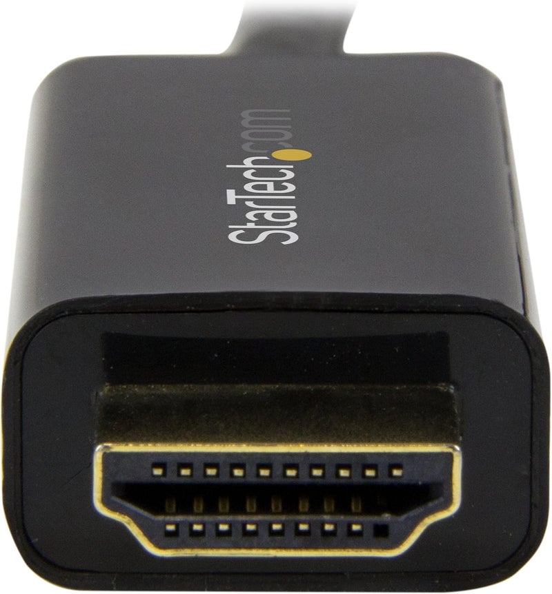StarTech .com 6ft (2m) DisplayPort to HDMI Cable - 4K 30Hz - DisplayPort to HDMI Adapter Cable - DP 1.2 to HDMI Monitor Cable Converter - Latching DP Connector - Passive DP to HDMI Cord (DP2HDMM2MB) - Image 5