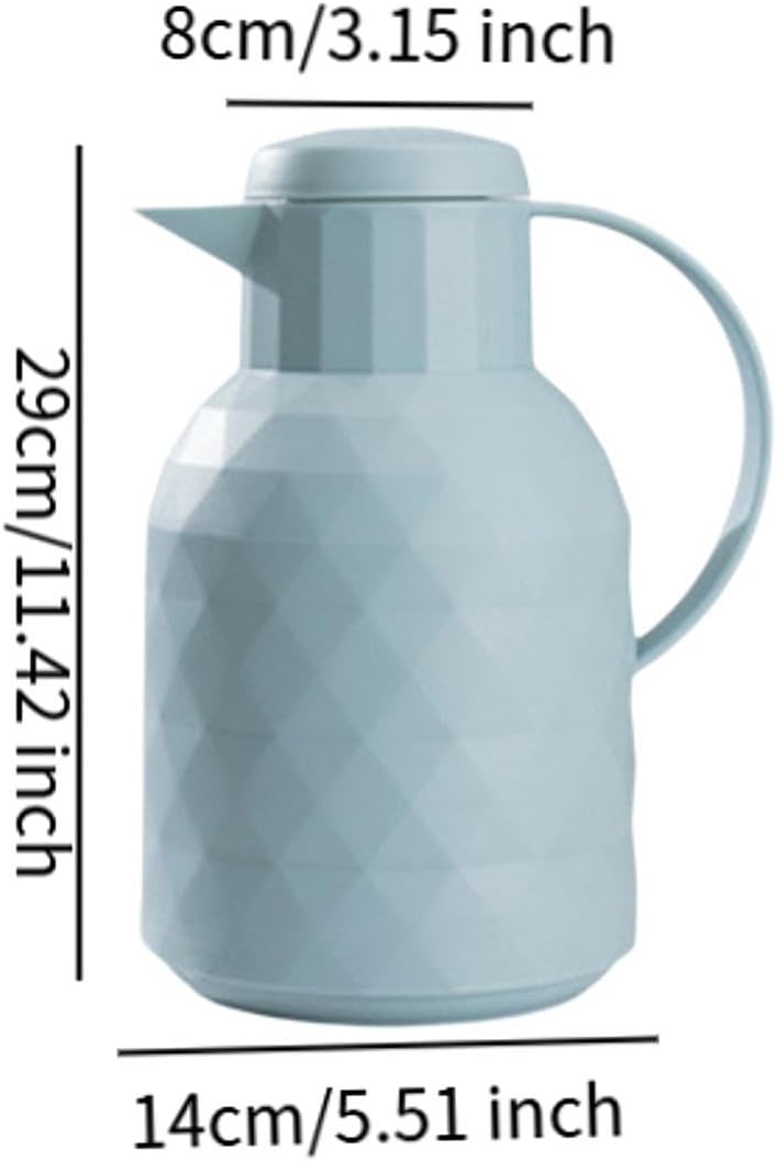 6L Insulated Coffee Carafe with Spout for Home And Outdoor Use, Blue - Image 3
