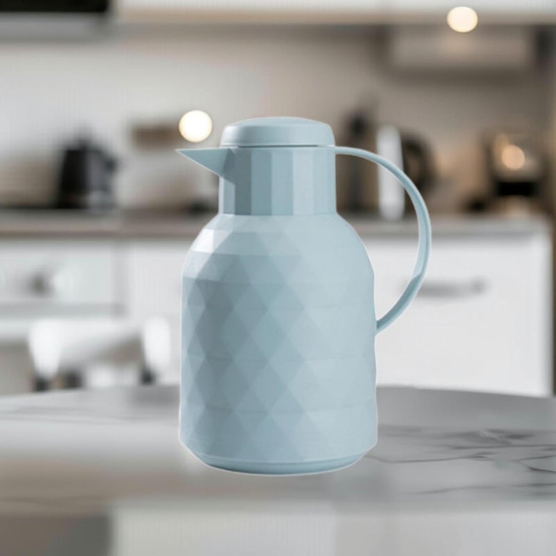 6L Insulated Coffee Carafe with Spout for Home And Outdoor Use, Blue - Image 5