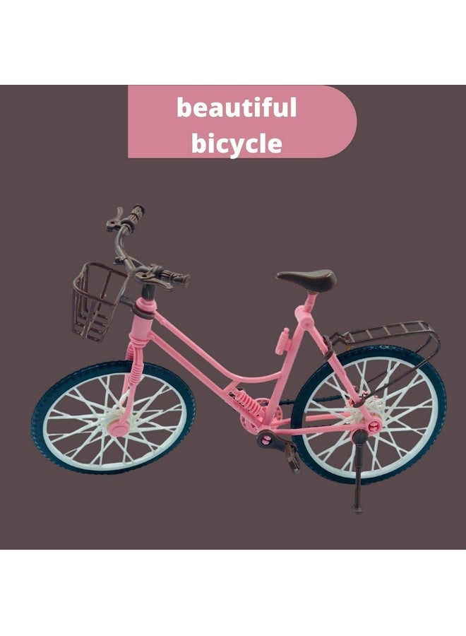 VikriDA Pretend Play Fashion Doll with Bicycle, Camera, Purse & hat (Bicycle Doll) - Image 2