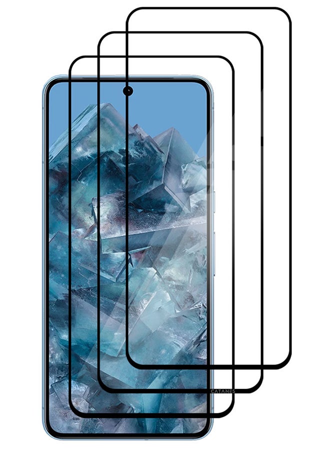 CATANES 3 Pack Of Google Pixel 8 Pro Screen Protector 9H Tempered Glass Ultrasonic Fingerprint Unlock Case Friendly HD Clear Tempered Glass Screen Protector  - Image 2