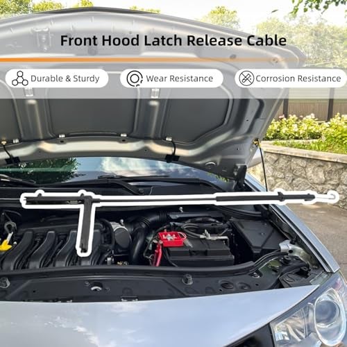 McrGinly Front Hood Latch Release Cable Compatible with Audi Q5 2009-2017 8R1823531A - Image 4