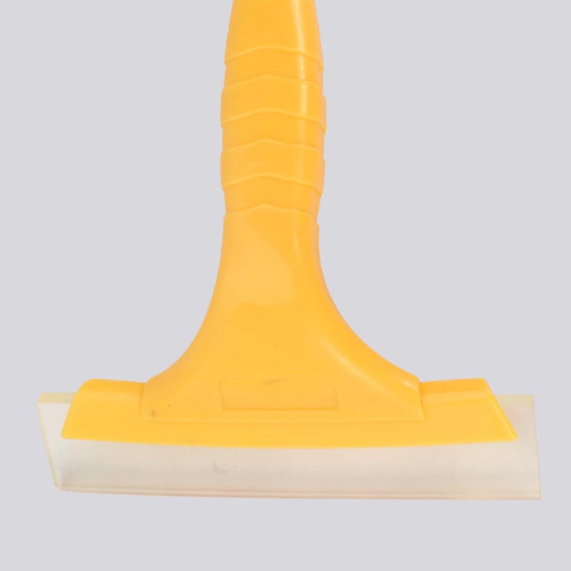Yellow Short Handle Silicone Squeegee 2 Pack Car Window Tint Tool Glass Cleaner - Image 5