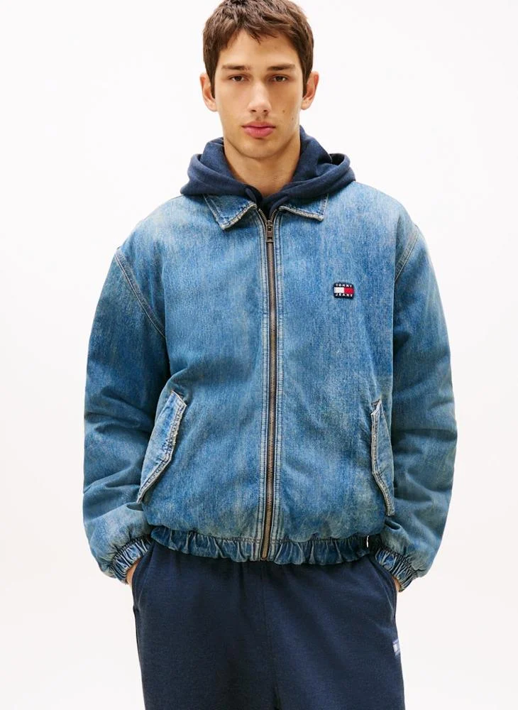 تومي جينز جاكيت مبطن أساسي