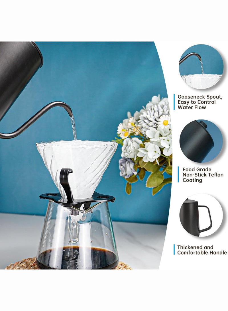 Monda Coffee Pour Over Kit, Coffee Maker Set , Hand Drip Coffee Set, All in One Coffee Grinder Manual Set, Travel Coffee Making Kit, Ideal for Anniversary Birthday Gift - Image 4