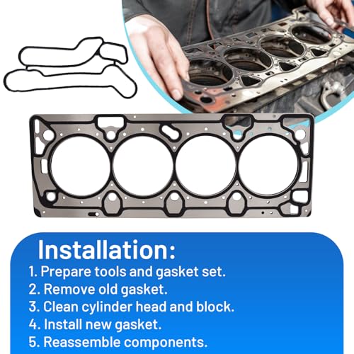 CULMKARI Engine Cylinder Head Gasket Set Kit Compatible with 2012 2013 2014 2015 Chevy Cruze Sonic 1.8L - Image 4