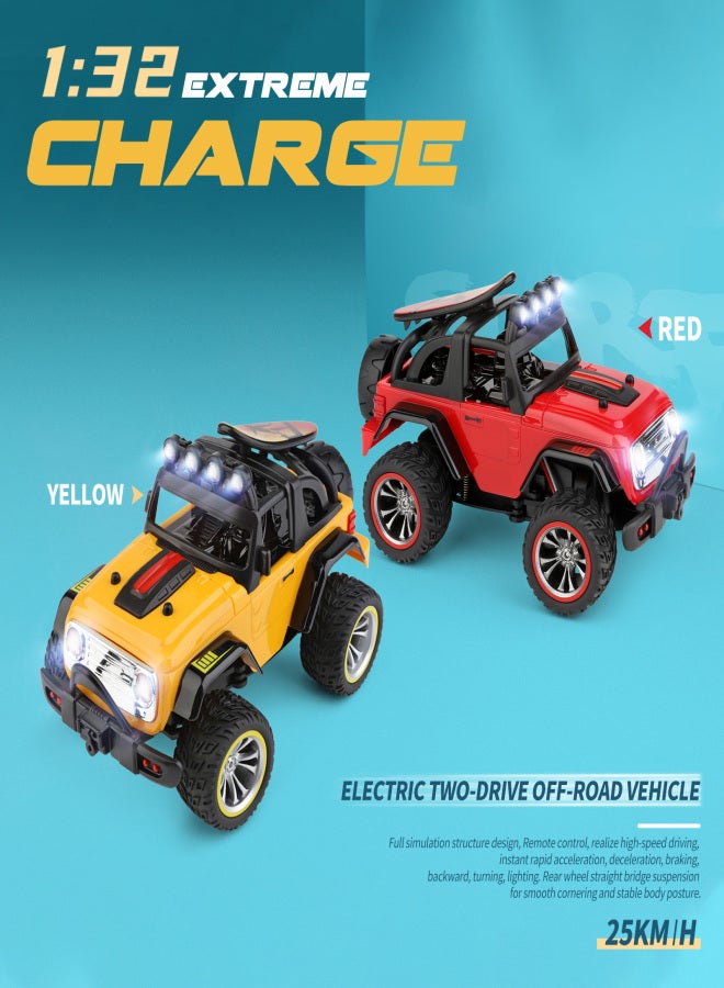 WLtoys 322221 RC Car 2.4GHz Off-Road Car 1/32 Racing Car Remote Control Truck 25km/h RTR Red Yellow Delivery Randomly - Image 5