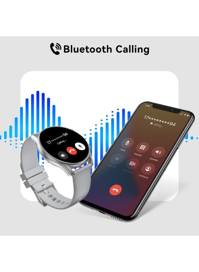 Weofly Spirit 2 Smart Watch with HD Touch Screen, Fitness Tracker, and IP68 Waterproofing - Silver - view 4