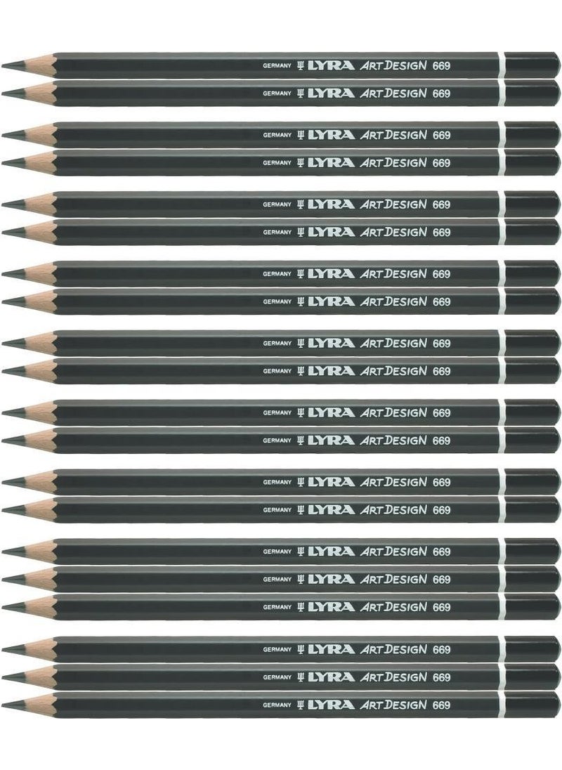 Lyra Rembrandt Art Desing 669 Graduated Pencil Drawing Set 003 