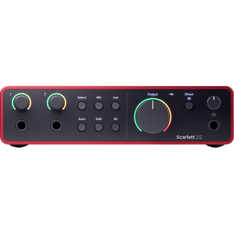 Focusrite Scarlett 2i2 4th Gen USB Audio Interface with Software Suite and 10' XLR Cable - Image 3