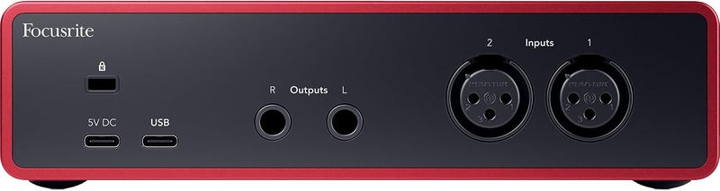Focusrite Scarlett 2i2 4th Gen USB Audio Interface with Software Suite and 10' XLR Cable - Image 2